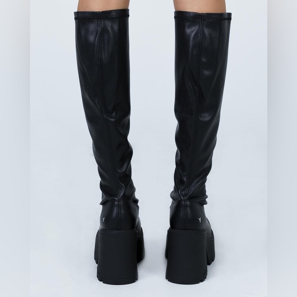 WINDSOR SMITH FUSE BLACK STRETCH SOCK BOOTS SIZE 8 - Picture 3 of 15